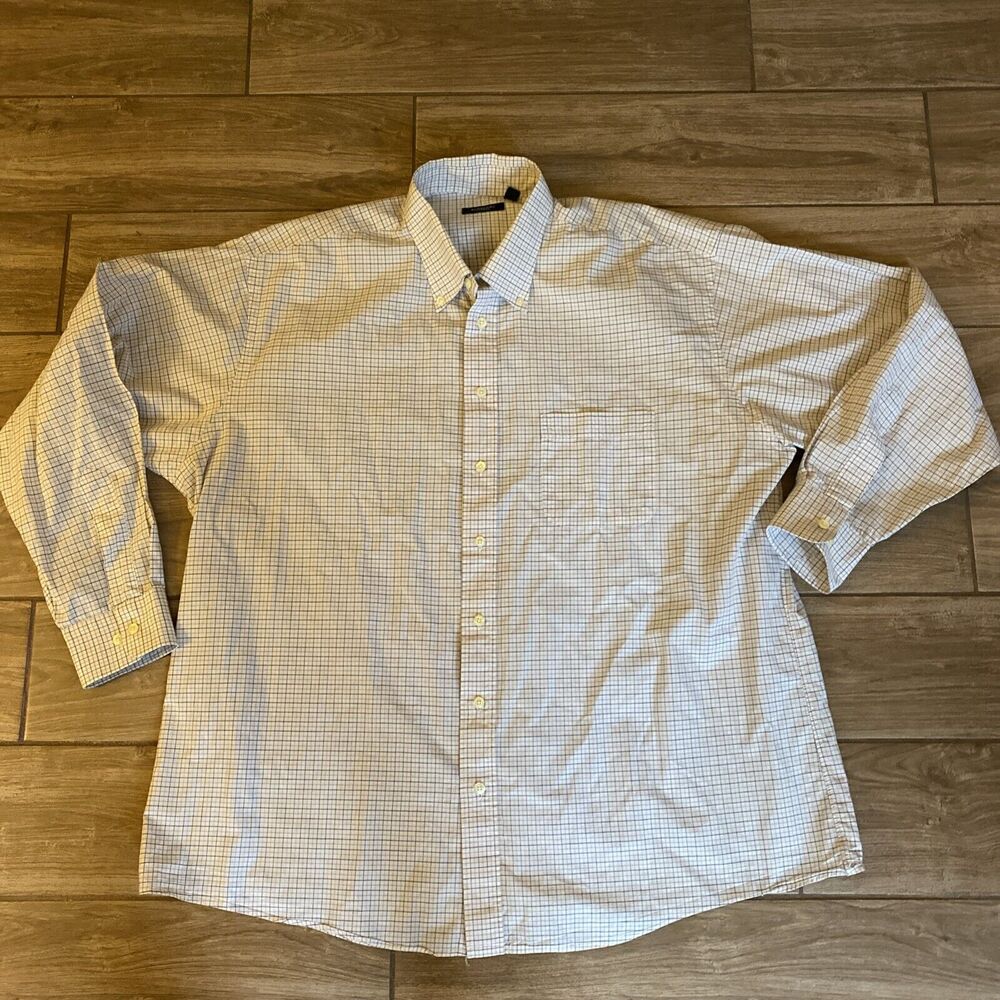BURBERRY LONDON Size XL Plaid Cotton Long Sleeve Button Up Shirt